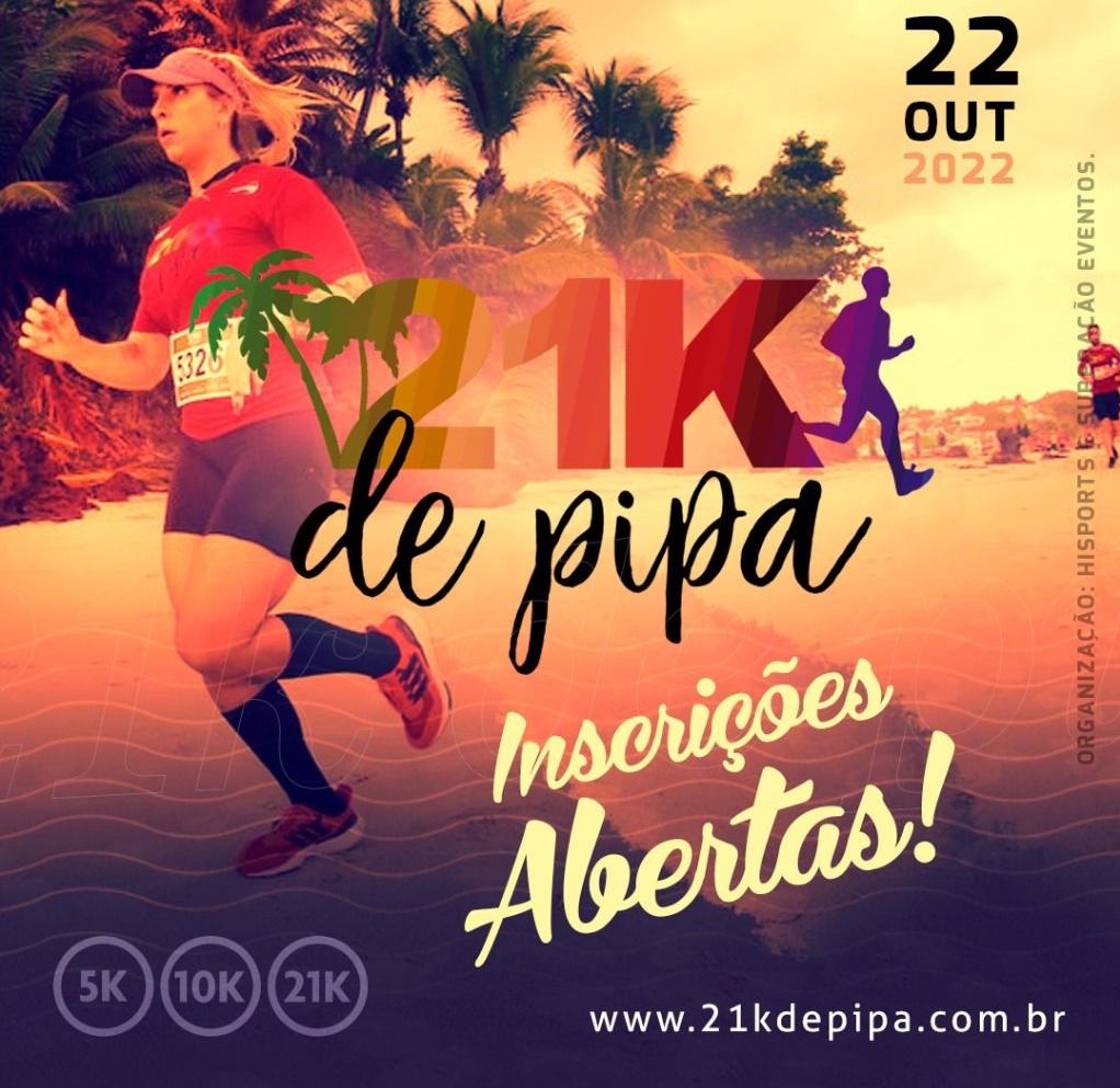 21K de Pipa: Inscrições abertas para a corrida mais aguardada do RN